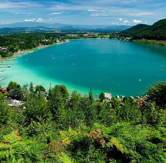 The Lake Klopein in the South of Austria