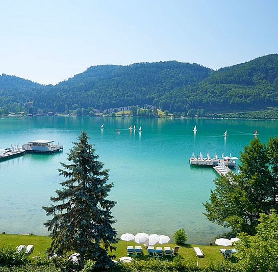 Panoramic View onto the Lake Klopein